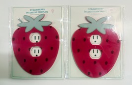 LOT of 2 STRAWBERRY Decorative Outlet Faceplate by Target Bullseye Playg... - $112.40 MXN
