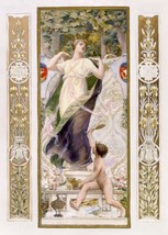 13966.Decor Poster.Room interior wall Nouveau art.Luc-Olivier Merson painting - £12.91 GBP+
