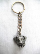 NEW ROTTWEILER HEAD WORKING GUARD DOG THICK HEAVY METAL KEY RING / KEY C... - $13.99