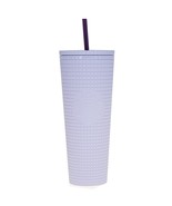 Starbucks Tumbler Grid Matte Lilac Lavender Diamond Cold Cup 24oz Valent... - £41.99 GBP