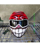 CUSTOM SMILEY FACE MOTORCYCLE HELMET - $332.66
