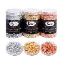 Gold Foil Flakes For Resin,30G Gold Leaf Flakes For Nail Art, Painting, Crafts,  - £15.81 GBP