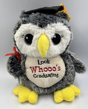 Dan Dee Graduation Gray Owl Look Whooo&#39;s Graduating Diploma Plush 2018 1... - $16.99