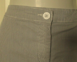 Karen Scott Skort Size 18 Blue pin Stripe front zipper - $17.77
