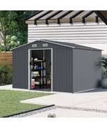 8x10 Metal Shed: Heavy Duty Outdoor Storage - $522.99