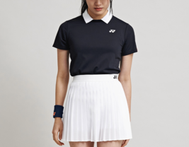 YONEX 24S/S Women&#39;s Tennis Polo T-Shirts Sportswear Casual Black NWT 245... - £74.02 GBP
