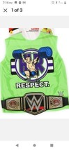 Rubies WWE John Cena Costume Top With WWE Championship Belt Kids Dressup - £11.18 GBP