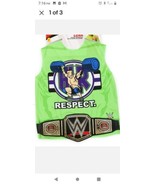 Rubies WWE John Cena Costume Top With WWE Championship Belt Kids Dressup - £11.26 GBP