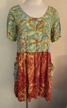 Jams World Dress Hawaiian Tropical Short Sleeved Dress Pockets Size Smal... - £48.69 GBP