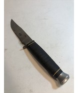VINTAGE MOORE  BRAND Japan HUNTING KNIFE HANDLE LEATHER ( Loose End cap) - $532.38 MXN