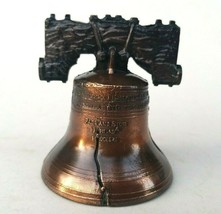 Brass Mini Liberty Bell Vintage 1975 Souvenir Bronze Tone Made in USA in Box - £5.53 GBP