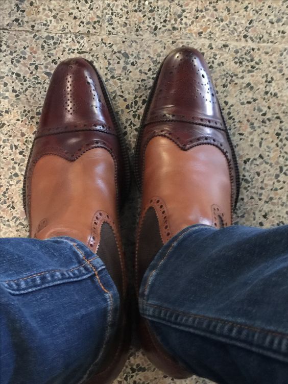Handmade Men's Leather ankle boots. Men boot , brown leather ankle boots