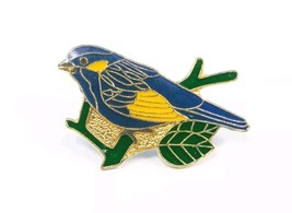 Bluebird Sialia Swainson Lapel Pin Hat Tac Backpack Flair Good Luck VTG NOS - $4.89