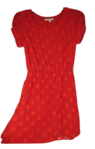 Women&#39;s Size Zero Broadway &amp; Broome Red Polka Dot Silk Blend Mini Dress, GUC - £12.97 GBP