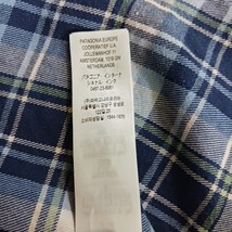 Patagonia Pocket Men's Blue & White Organic Cotton Flannel Shirt Long Sleeve M image 4