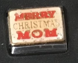 Merry Christmas Mom Wholesale Italian Charm Enamel 9mm Link K40 - £11.86 GBP