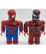 Mega Bloks Spiderman &amp; Carnage Marvel 1.75&quot; Minifigure Figure (Lot of 2) - $32.66 CAD