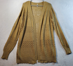 GreCerelle Cardigan Sweater Womens Size 2XL Brown Knitted Long Sleeve Op... - £15.09 GBP