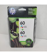 Genuine HP 60 Tri-Color Combo Ink Cartridges Sept 2017 - £12.86 GBP