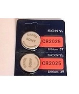 (2 pcs) Sony CR2025 Battery Lithium 3 V Coin Cell Button Batteries NEW E... - $4.95