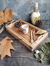NauticalMart Wooden Tray, Rustic Wooden Tray, Food Photography Props,Serving tra - £152.72 GBP