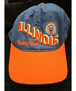 Vintage Illinois Fighting Illini P Brand Cap USA Made Embroidered Snapba... - €20,24 EUR