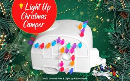 Light Up Holiday Christmas Camper - Ceramic Bisque - Unpainted - Light U... - $56.00