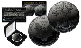 2022 BLACK RUTHENIUM 1 Troy Oz 999 Silver American Eagle Coin with Premium Box - $84.11