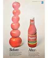HUNT&#39;S TOMATO CATSUP - Rich Tomatoes 1968 Vintage Print Ad - $9.86