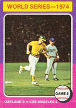 1975 Topps Mini World Series 1974 Game 5 Joe Rudi 465 EX - £0.79 GBP