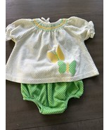 Vintage Carters Baby Girl  12 Months Summer Swing Top Shorts Shirt Dress... - $332.49 MXN