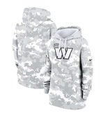 Womens Arctic Camo Washington Commanders 2024 Salute to Service Pullover... - $59.90