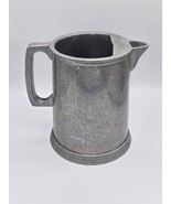 Vintage Carson Pewter Ice Stop Lip Large Water Pitcher 7.5&quot; - $76.78 CAD