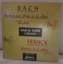 BACH FANTASIA AND FUGUE IN G MINOR BY MARCEL DUPRE 33.3  1949 LPS 0137 V... - £15.59 GBP