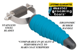 Pet Grooming 16 Blade Stripping Stripper Tool Hair Mat Breaker Comb Rake Coat - £23.52 GBP