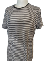 Matinique Jermane Gray and White Striped Short Sleeve Tee, Men&#39;s Size XX... - $18.99