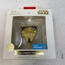 Star Wars Millennium Falcon Hallmark Premium Ornament Gold  Red Box NEW - £11.30 GBP