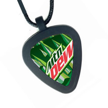 Mt Mountain Dew Soda Drink Pickbandz Mens or Womens Real Guitar Pick Necklace - £9.96 GBP