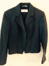 Max Mara Navy Blue W Pinstripes Blazer Jacket Sz 10 - $137.61