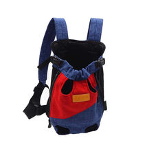 Anywags Pet Carrier Red Dark Blue XL Denim Breathable Travel Backpack fo... - $50.90