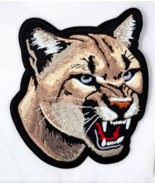 Mountain Lion / Cougar Small Iron On Embroidered Patch 3 1/2" X 4 1/8" - $6.49