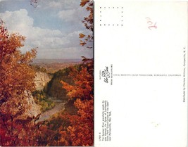 New York NY Portageville Letchworth State Park Genesee River Autumn VTG Postcard - £7.37 GBP
