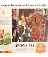 1945 Sir Thomas Lipton&#39;s Finest Tea Irishman A Knight Advertisement Ceyl... - $24.99