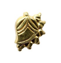 Ethnic Indian Antique gold finish nose ear ring Push Pin - $17.42