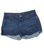 Women&#39;s Calvin Klein Distressed Cuffed Hi-Rise Denim Shorts Size 4 - $27.35 CAD