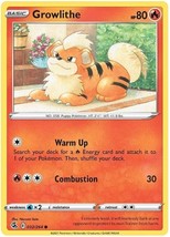 Growlithe 32/264 Common Fusion Strike Pokemon Card - £3.92 GBP