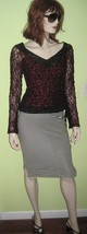 Vintage Cartise International Women&#39;s Ladies Lace Blouse Tunic Pullover Top - $24.99