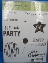Stampin Up Confetti Celebration cling stamps birthday greetings phrases ... - $8.00