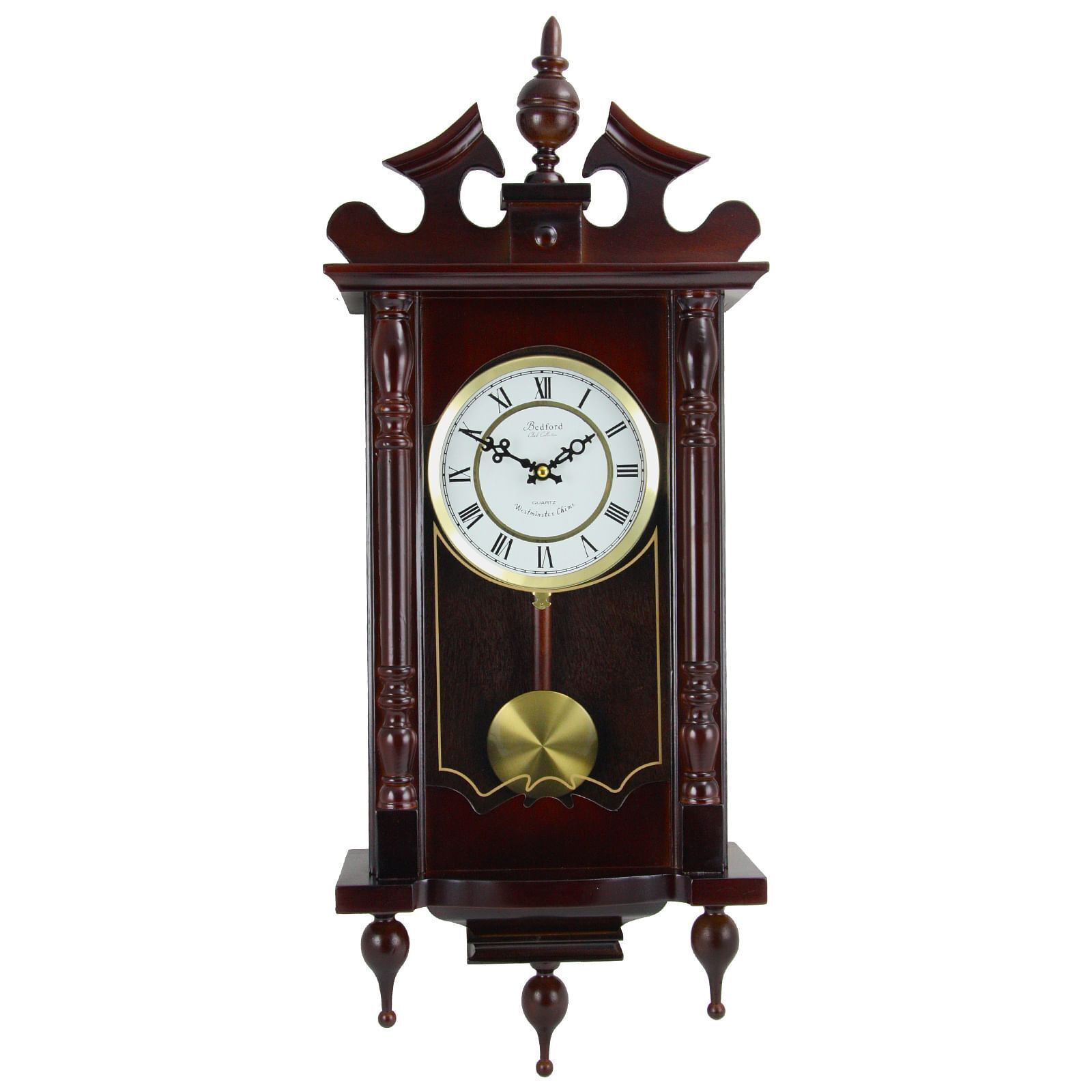 Primary image for Bedford Clock Collection Classic 31 Inch Chiming Pendulum Wall Clock in Cherry