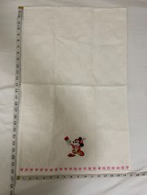 Disney Mickey Mouse White Towel - e344 - $7.13